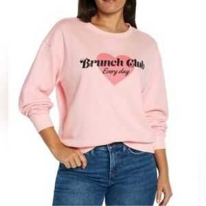 Wildfox Brunch Club Graphic Crewneck